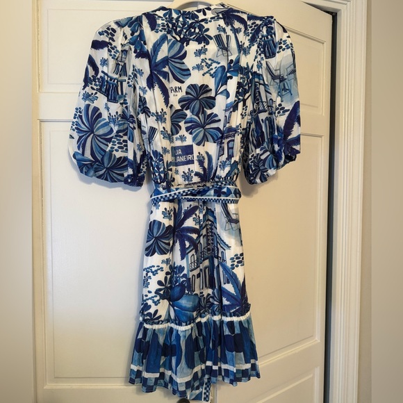 FARM RIO Sweet Rio Puff Sleeve Mini Dress - Picture 4 of 4